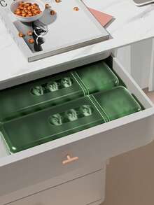 1pc Data Cable & Charger Organizer Box - Includes Random Tie Wraps, Covered Design, Desktop & Drawer Cable Management Storage Box - Multicolor - View 5