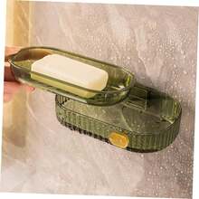 Jabonera: Jabonera de Pared con Orificio de Drenaje, Soporte deón Desmontable para Baño - 1 - Ver 3