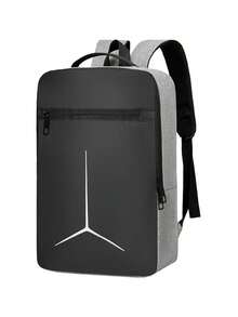 Men's Laptop Backpack - Oxford Fabric Material, Reflective Geometric Pattern Design, Multiple Compartments And Thickened Shoulder Strap, Essential For Business Travel And Commuting - Yellow, Ideal Birthday/Christmas Gift, Commuter Bag | Durable Zipper Compartments, High Quality - Multicolor - View 9
