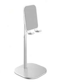 1个可调节金属手机/平板电脑桌面支架，多角度支架，适用于直播，兼容、安卓手机，生日礼物，送给家人、朋友，适用于办公室、宿舍和家庭使用，360度旋转手机支架，承重力强。