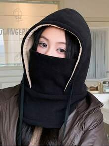 1顶秋冬保暖针织拉法帽，多种颜色可选，可水洗，面料柔软，复古波西米亚休闲街头优雅风格，可折叠设计方便收纳，适合日常通勤、户外活动和旅行，舒适厚实保暖，女士款 - MM1909 - 查看 3
