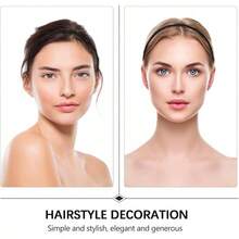 EstiloestiloHAKIDZEL 6 Diademas Antideslizantes De Metal Dientes De Tela Elegantes Y DuraderasVersióN MejoradaVersióN Mejorada - Negro - Ver 6