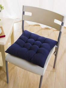 1/4pcs Casual Polyester Chair Cushion, Machine Washable, Durable Knitted Design, Comfortable Support, Suitable For Garden, Dining, Office Chairs, Versatile Use, Size 40x40x5cm, Living Room Chair Pad