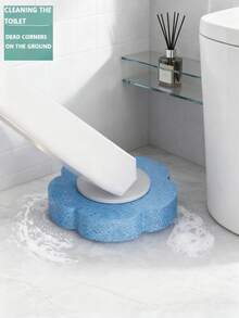 Disposable Toilet Brush With Refills, Scented Sponge Heads (Lemon/Ocean/Lavender) , Bathroom Cleaning Tool With Storage Caddy - Disposable Toilet Brush Heads In 3 Colors (yellow, Blue, Purple) - View 8