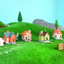 4 件圣诞村树脂家居装饰套装，童话花园雪景迷你模型，DIY 手工装饰，室内外均可使用，无需用电，节日家居装饰 | 浪漫的乡村场景 | 精细的工艺，圣诞装饰，最适合圣诞节 - 彩色 - 查看 12