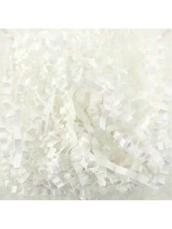 1包，150克礼品包装填充纸，适用于婚礼、情人节、万圣节、父亲节、母亲节派对、装饰等场合，包含皱纹纸碎屑、拉菲草，可保护易碎礼品。