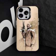 Funda de Teléfono para Juego T-Team F-Fortress 2 para 17,16,15,14,13,12,11,Pro,Max,Plus,E Cubierta Negra de TPU - Z1 - Ver 4