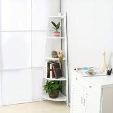 5-Tier Mini Corner Shelf, Artistic Decor Lightweight PP Plastic Material, Suitable For Bedroom, Balcony, Home Office, Books, Plants, Multi-Functional Storage Rack For 500 Homes, Plant Display, Book Storage, Minimalist Design, Modern Decor, Plastic, Easy Assembly, Storage Organizer, Wall-Mounted Shelving Unit, Small Home, Plant Lovers - Multicolor - View 5