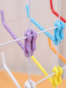 10pcs Plastic Hooks, Suitable For Metal Grid Boards - Powder Coated, Ideal For Supermarkets, Retail Stores, Warehouses And Home Use - Multicolor - View 5