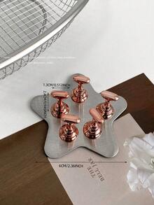 美甲装饰品，跨境热销圆形、方形、多边形金属磁性底座美甲展示架，指甲油架，韩式美甲用品，摄影道具，DIY配件