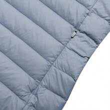 Skechers Women's Lightweight Down Jacket, Casual Outdoor Travel Hooded Bomber Jacket - Trade Wind Ash - View 5