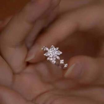 1pc Fashionable & Versatile Garden Fairy Love Square Hoop Earrings, Suitable For Women's Daily Wear