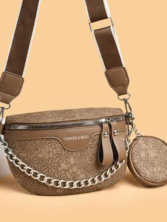 Vintage Style, Casual Style, Fashion Style, Versatile, Multi-Pocket, Commuter Bag, Camera Bag, College Style, Teacher's Day Gift, Plaid Wide Strap, Large Capacity, Portable, Lightweight, Women's Bag, Sports Backpack, Leopard Print, Crossbody Bag, Portable, Lightweight, Office, Teacher, College Student, Shoulder Bag, Y2K, Punk