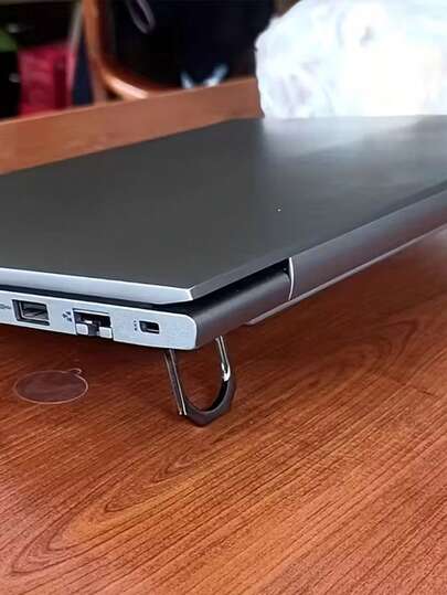 【便携式笔记本电脑支架】可调节隐形金属笔记本电脑支架 | 迷你便携式增高散热架 折叠底座 通用笔记本电脑支架