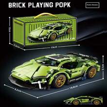 800pcs+ Building Blocks Cyberpunk 911 Lambor Ghini Starry Sky Sports Car Toy Car Model Birthday Gift - Christmas Gift - Perfect Gift - Gift