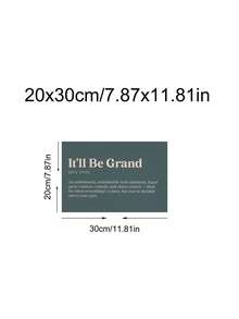 1 bản in hiện đại It'll Be Grand, tranh treo tường tiếng lóng Ireland, câu trích dẫn đầy cảm hứng, đồ trang trí Gaelic, áp phích động lực cho gia đình hoặc văn phòng, quà tặng bạn thân Ireland, trang trí phòng ngủ, trang trí văn phòng, trang trí ký túc xá, nghệ thuật treo tường, trang trí tường, trang trí nhà cửa, trang trí phòng, tranh treo tường bằng vải canvas, áp phích, tranh treo tường có khung, khung tùy chọn - Nhiều màu - Xem 15