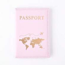 2026 New Smooth Skin PU Passport Cover Holder Wallet Case