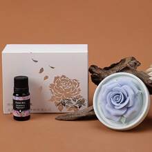 1个手工陶瓷花朵香薰扩散器，造型逼真，陶瓷花朵手工制作，多种花朵款式可选，创意礼品，无焰香氛石，家居香氛，情人节礼物 - 混合香型 - 查看 13