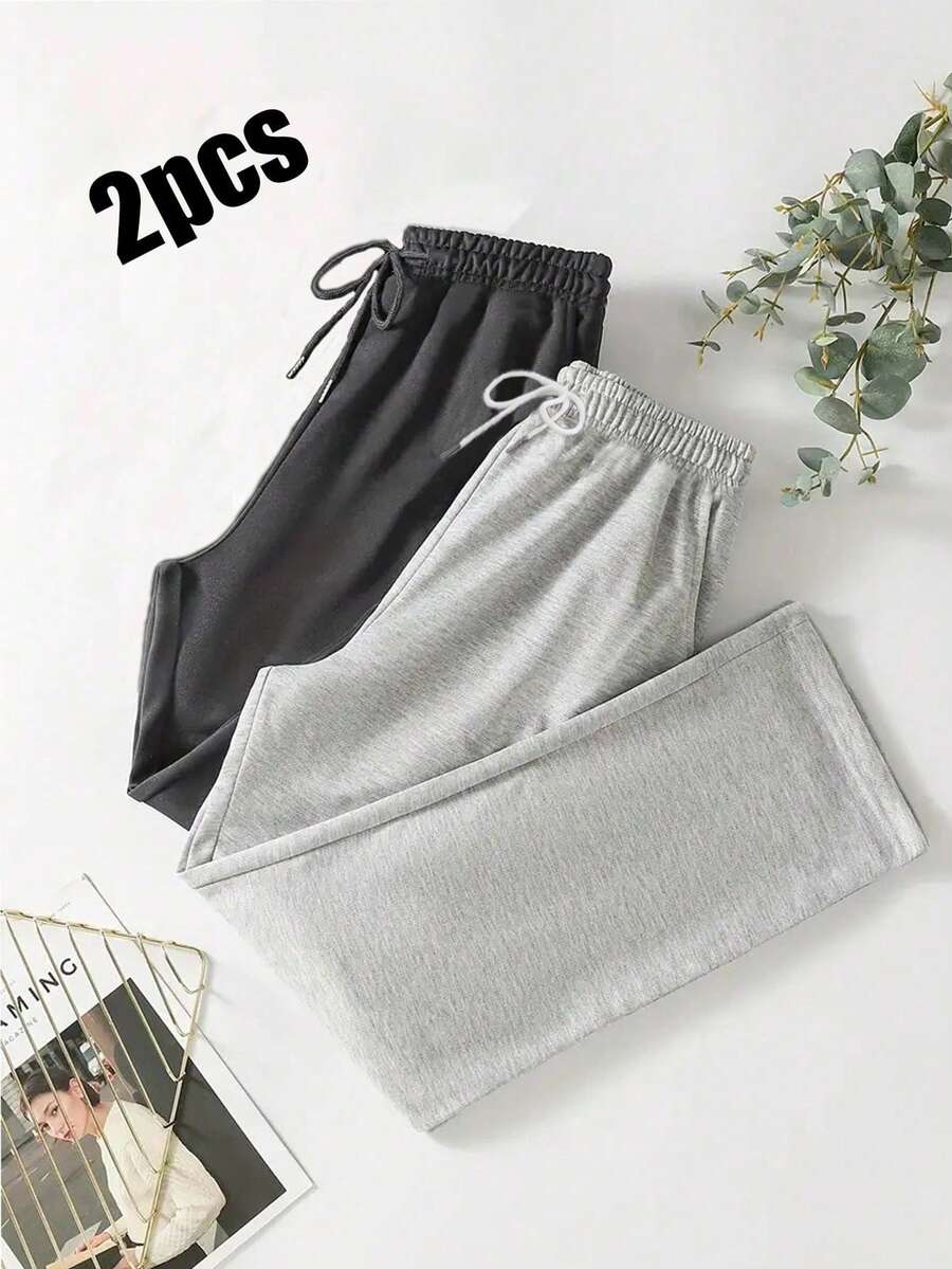 2条装女士户外休闲裤，宽松版型，适合徒步和跑步 - 速干四季皆宜的徒步裤，适合露营、徒步和跑步 - 彩色 - 查看 1