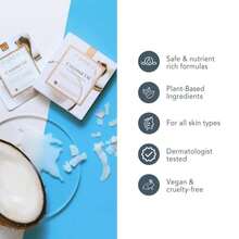 FOREO Coconut Oil Dual UFO Activated Facial Mask For Dehydrated Skin, 6 Pack, Nourishing &Amp; Hydrating, Coconut Oil &Amp; Coconut Water, Cruelty-Free, Clean Formula, Compatible With All UFO Devices - trắng - Xem 5