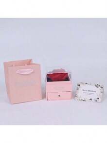 Naszyjnik z wisiorkiem w kształcie serca, zestaw naszyjników z czerwoną różą w pudełku na biżuterię, odpowiedni dla przyjaciółek, kochanków, na Boże Narodzenie, Walentynki, Dzień Matki, naszyjnik z wisiorkiem w pudełku na prezent z różą, naszyjnik dla matki i córki, siostry, naszyjnik dla najlepszych przyjaciółek, prezent dla mamy, kochanki, żony, dziewczyny, córki, siostry, na ślub, święta, Dzień Matki, rocznicę - Wielokolorowe - Zobacz 10