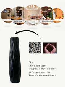 1pc Large Plastic Multi-Color Vase, Approx. 58cm, Decorative Dried Flower Vase, Floral Art Vase, Minimalist Autumn Living Room/Showroom Decor, Home Decor, Vase, Dining Table Decor, Valentine's Day, Valentine's Day Wedding (Due To Batch Differences, The Product May Have Some Color Variations) - Multicolor - View 7