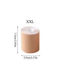 1 Roll Of Breast Enhancement Tape - Self-Adhesive Elastic Breast Enhancement Tape, Breast Lift Strapless Bra, Comfortable And Breathable Stretch Fabric, Invisible Support, Free Cut, Suitable For Strapless Backless Dress - Khaki - View 15