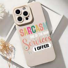 2026 nueva funda de teléfono esmerilada, funda de teléfono sarcasmo, uno de los muchos servicios que ofrezco, diseño impreso para iPhone 17 15 14 13 12 11 Pro Max Se  Galaxy S23 S22 S21 S20 serie A, protector de teléfono, funda de pareja, regalo para él y ella, regalo de San Valentín, regalo de cumpleaños - Blanco antiguo - Ver 6