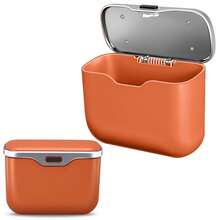 Multifunctional Car Trash Can, ABS Material Won't Deform, Fits 99% Of Vehicles, Dry & Wet Use, Space-Saving, No Damage Installation, Self-Organizing, Travel Essential, Minimalist Garbage Can, Modern Car Decor, Sturdy Car Storage Container, Portable Trash Holder, For Car Owners, Home & Auto Organizer - Multicolor - View 14