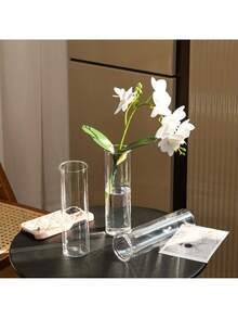 The Plastic Cylindrical Vase Set With High Transparency Is Suitable For Party Home Decoration, Wedding And Baby Baptism, Christmas And Valentine's Day Decoration Vases, And Festival Gifts - Clear - View 6