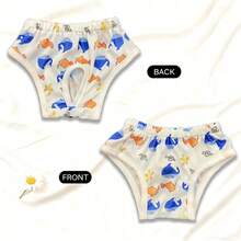 1pc Dog & Puppy Diaper - Cat Pattern Pee Pad, Comfortable & Snug Design, Easy To Clean & Reusable, Suitable For Maltese, Chihuahua, Poodle And Other Small Dog Breeds - Pink - View 5