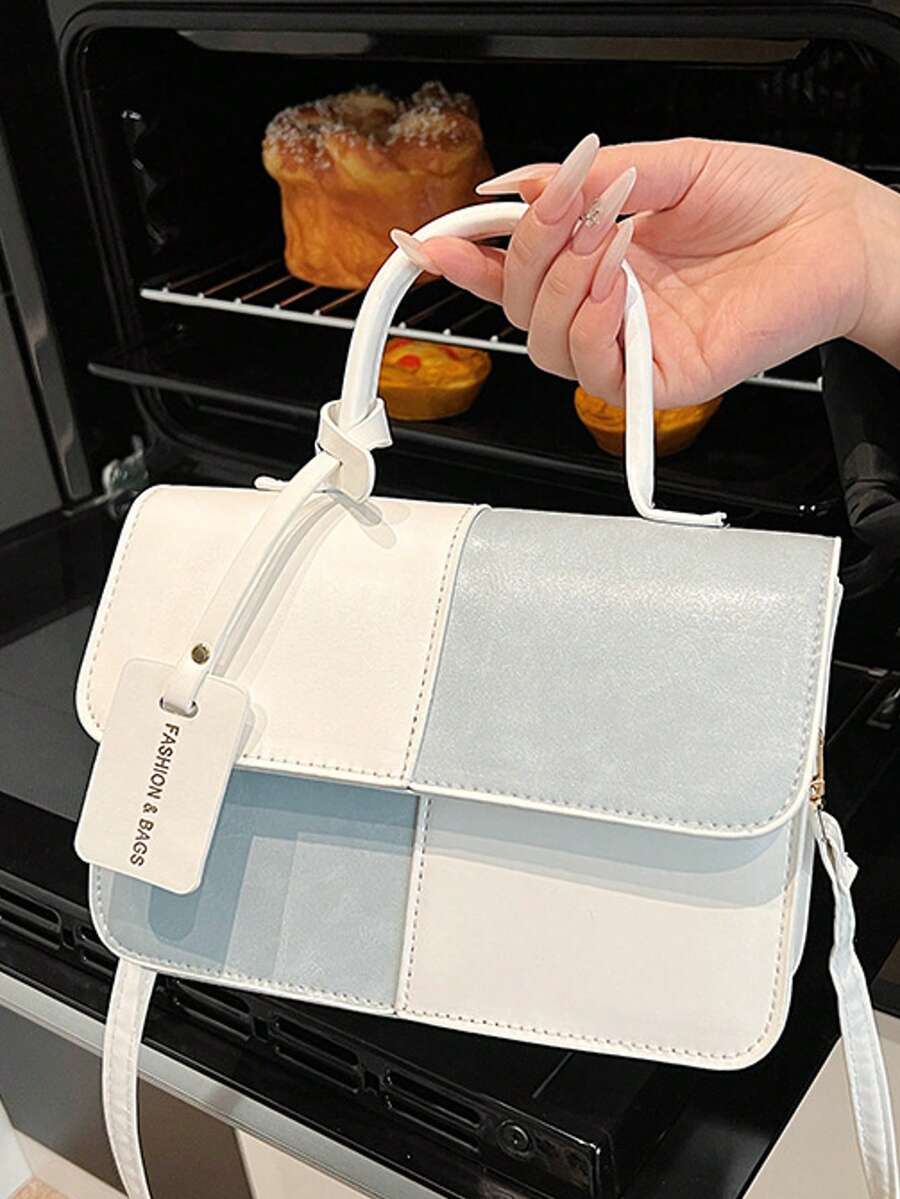 Milky White Minimalist Handbag! Elegant High-End Vibe, Versatile Tote & Crossbody Design