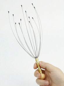 1/2个头部按摩器,头部抓挠头皮按摩器,头皮按摩放松抓挠器,头部按摩促进头发生长并缓解身体压力,护发,美容美发工具,头发护理 - 彩色 - 查看 20