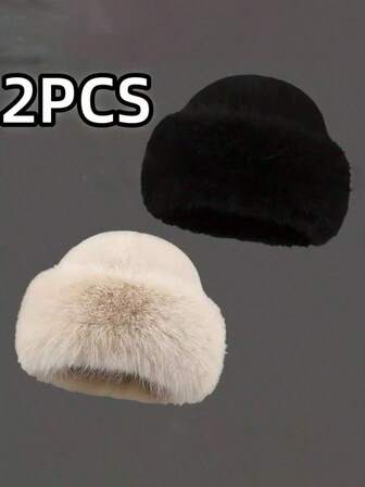 Women's Thickened Warm Hat For Autumn/Winter - Fashionable Appearance, Mongolian Style Thick Hat, Comfortable And Warm For Outdoor Activities In Cold Weather