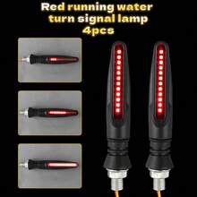 4PCS Motorcycle Indicators Flowing Turn Signal Lights Motorbike Turning Indicators Daytime Running Lights Brake Lights 12V For Motorcycle Motorbike Scooter Quad Cruiser Off Road - Multicolor - View 12
