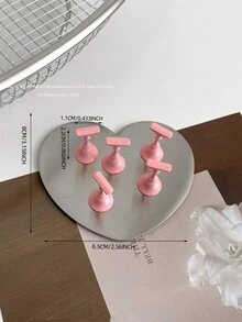 美甲装饰品，跨境热销圆形、方形、多边形金属磁性底座美甲展示架，指甲油架，韩式美甲用品，摄影道具，DIY配件