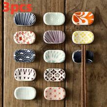 3/4/5pcs Random Style Ceramic Spoon Rest, Oval And Minimalist Design, Chopstick Holder, Kitchen Utensil Storage Box, Dining Table Decor Tray - Multicolor - View 8