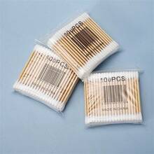 300pcs Ear Cleaning Swabs, Double-Ended Design, Suitable For Cleaning Ears And Nose, Ideal Beauty Tool For Makeup And Personal Care, Great For Daily Home And Outdoor Use, Also Suitable For School, Back To School Season, Travel, Home And Other Occasions, Essential Travel And Home Item - Multicolor - View 5