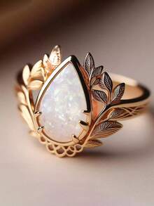 1 PC Elegant Cubic Zirconia Ring For Women For Wedding Engagement Anniversary Party Jewelry Valentine's Day Gift