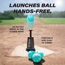 Pro Swing Trainer With Auto Ball Launcher | Build Powerful Hitting Muscle Memory On Your Own | Unleash Your Batting Potential Anywhere, Anytime - Default - View 3