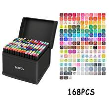 12-262 Colors Alcohol-Based Markers, Vibrant & Long-Lasting, Suitable For Coloring Art, Adult Coloring Books, Chisel Tip, Halloween/Thanksgiving/Christmas Gifts, For Painting, Sketching, Comic Design, School Supplies - Multicolor - View 17