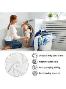 1pc Text Ized Creative Football Printed Flannel Blanket, Christmas Gift For Grand And Sons - trắng - Xem 3