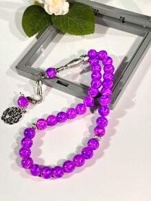 1串33颗10毫米玻璃手持念珠，穆斯林日常使用。 - 彩色 - 查看 6