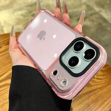 Classic Fashion Dual-Color TPU Soft Phone Case, Multiple Colors Available, Compatible With  17 Pro Max/ 17 Pro/ 17 Air/ 17 16 15 14 13 12 11 Pro Max, Perfect Christmas Gift For Women. - màu xanh lá - Xem 2