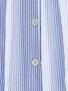 Tween Girl Striped Dress With Shawl - Blue - View 4