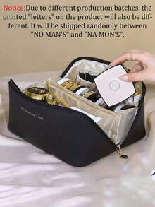 1 Stück Make-up Tasche aus PU, tragbare Kosmetik Aufbewahrungstasche, Organizer mit großer Kapazität für Make-up Utensilien - hergestellt aus wasserundurchlässigem PU Material, mit Reißverschluss, tragbar, geeignet für Reisen, Make-up im Schlafzimmer, Kosmetikaufbewahrung im Badezimmer, Hautpflege, Lippenstifte, Reisezubehör, Wohnheim Mehrzweck, Reiseessentials, Valentinstag Geschenk, Urlaubsgeschenk - Braun - Übersicht 13