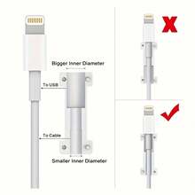 8pcs Heavy Duty Cable Protector Sleeves, Non-Electronic Charger Line Protector, Scratch & Damage Resistant, Compatible With USB - Multicolor - View 5