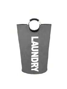 1个82升黑色大号洗衣篮，可折叠洗衣袋，独立式高款衣物收纳篮，可折叠洗衣篮，洗衣篮，浴室收纳篮，篮子，储物篮，可折叠洗衣篮 - 彩色 - 查看 9