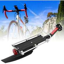 AMONIDA Porta Bultos para Bicicleta, Aleación de Aluminio Estante Ajustable Y Poste Inferior Portabultos para Bicicleta Parrilla para Bicicleta con Accesorios para Mayoría de Bicicletas(default) - Multicolor - Ver 2