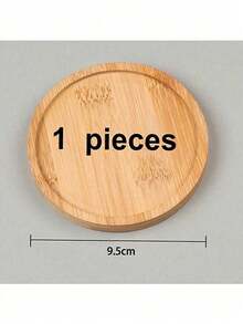 6 件套竹制杯垫（带盖和支架），适用于咖啡桌，盆栽木质杯垫，桌面保护，乔迁礼物，方形/圆形竹制盆栽杯垫，饮料托盘，桌面植物保护，家庭办公室装饰，DIY 马赛克竹制杯垫，空白底座，饮料杯垫，植物杯垫，艺术盘子 - 木質色 - 查看 15